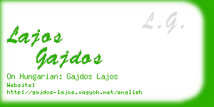 lajos gajdos business card